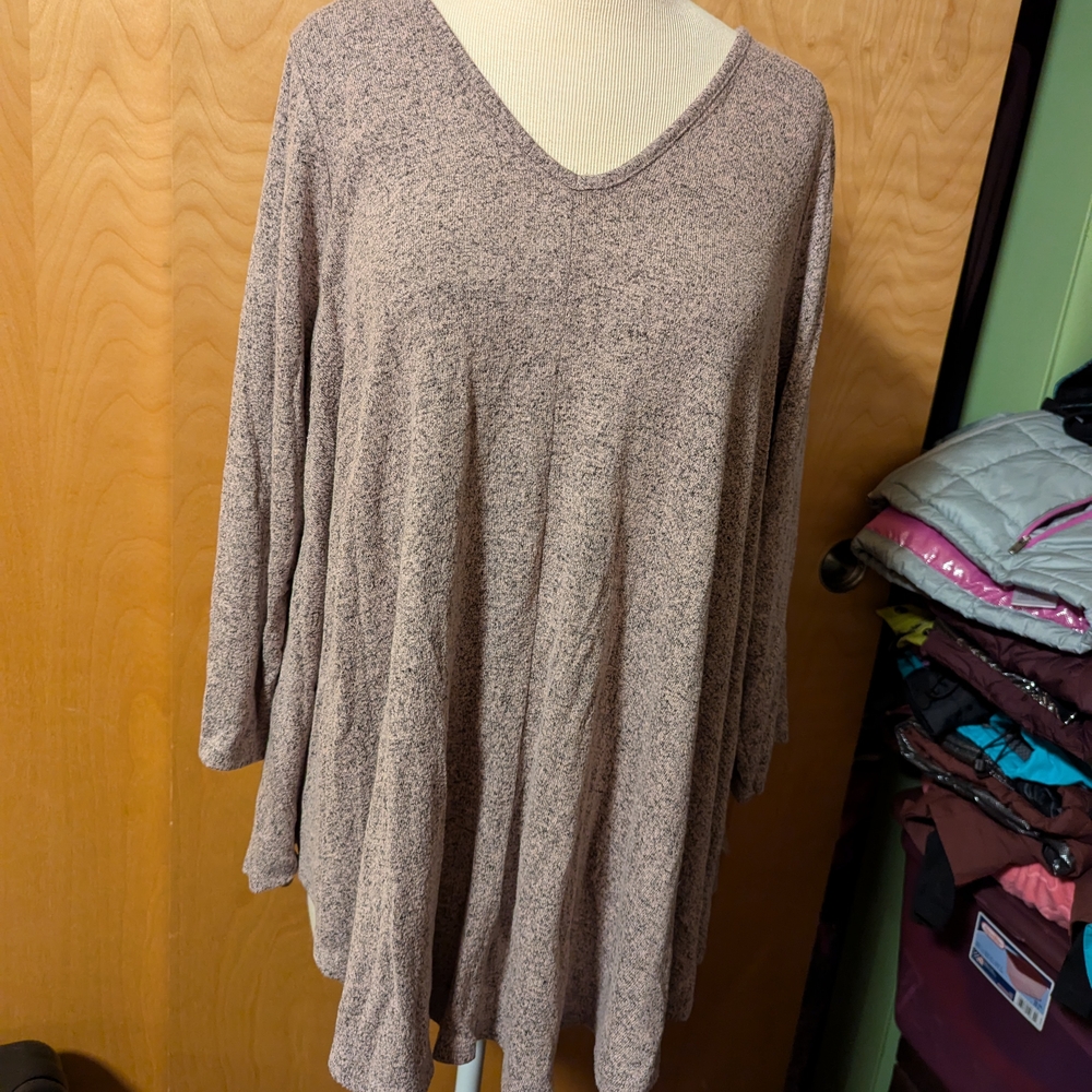 V-Neck Long Sleeve Top